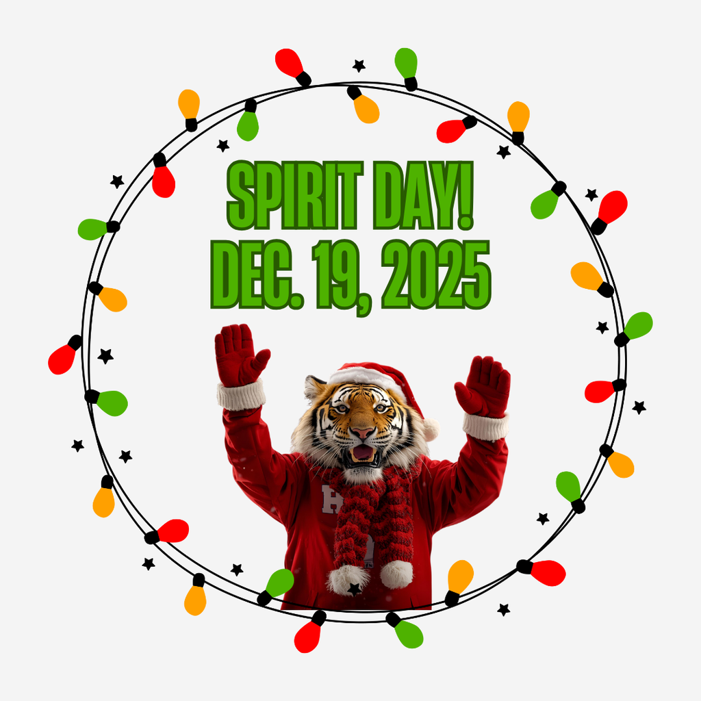 🐾 December 19 – Spirit Wear & Pep Session! End the semester with school pride! Wear your HCMS gear or colors and bring the energy for our big pep session.