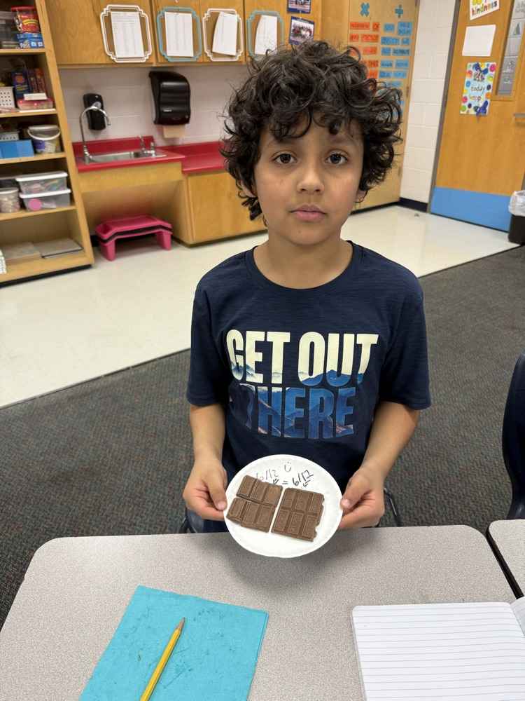4th grade fractions with chocolate