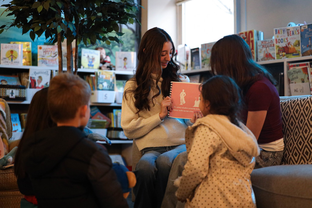Dalton High School German students recently visited Brookwood School to read with their German immersion classes! A wonderful day of language learning, mentorship, and community connection.
