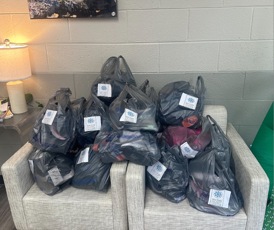 Shoes and clothes donations from the Dalton Islamic Center