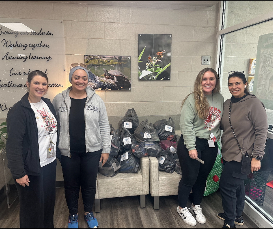 Shoes and clothes donations from the Dalton Islamic Center