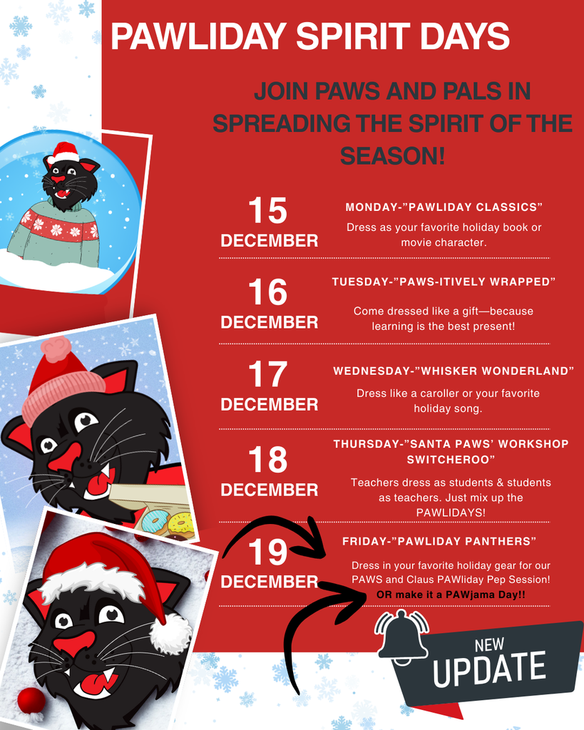 Holiday Spirit Week graphic