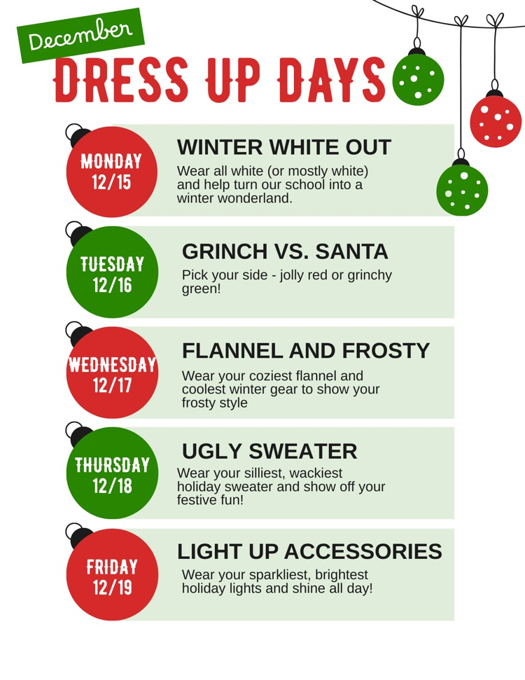 December Dress Up Days