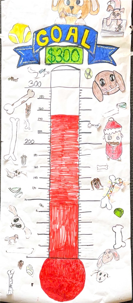 Goal meter for doggie treat sale