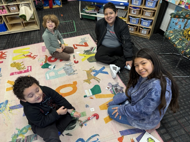 5th grade students working with their buddies