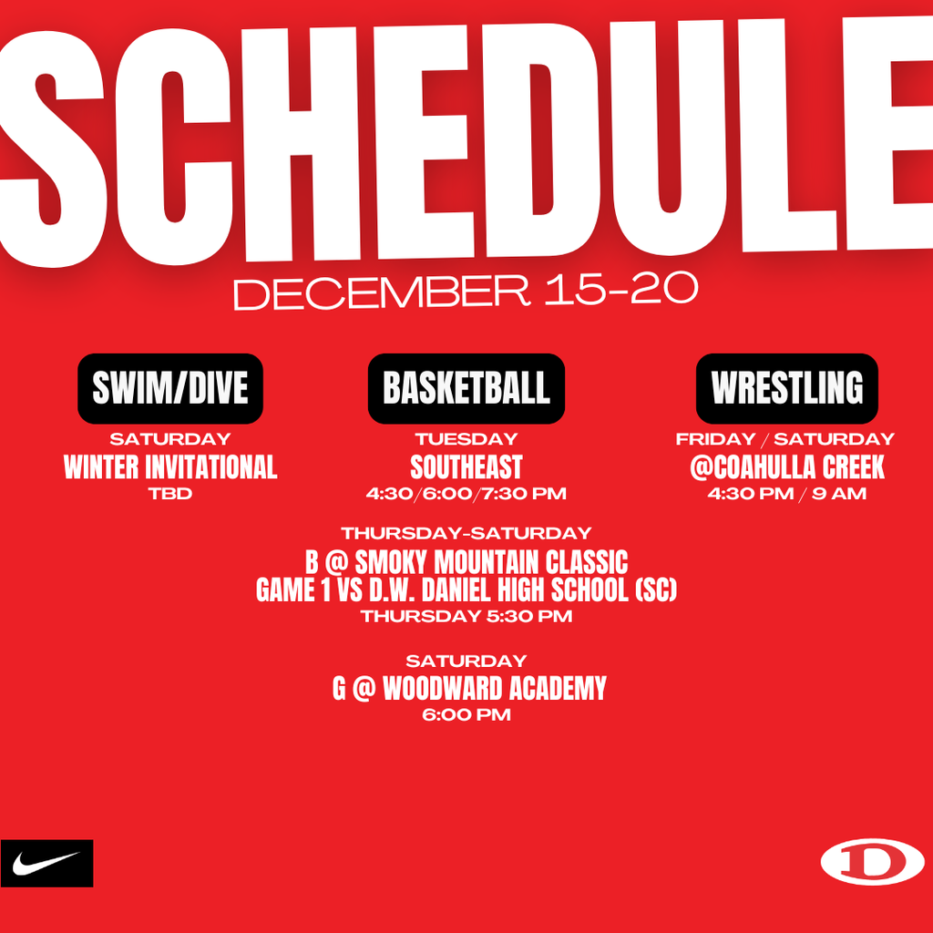 this weeks sportss schedule