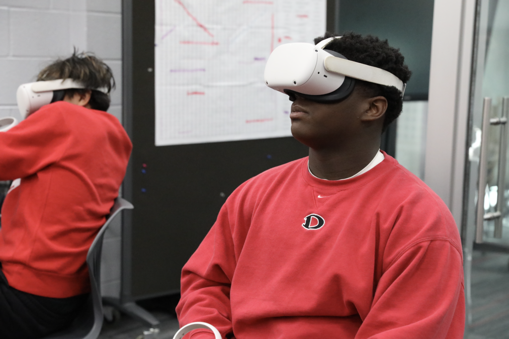 Classroom Spotlight: Madyson Evans recently immersed her students in history through an engaging VR experience in the media center! Students explored a simulation of the Civil War and surrounding historical events, bringing the past to life through innovative technology and hands-on learning.