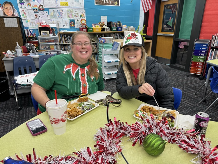 Instructional Coaches enjoying their lunch 