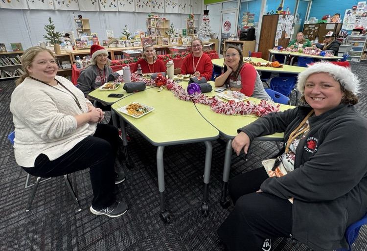 Specials teachers enjoying their lunch 