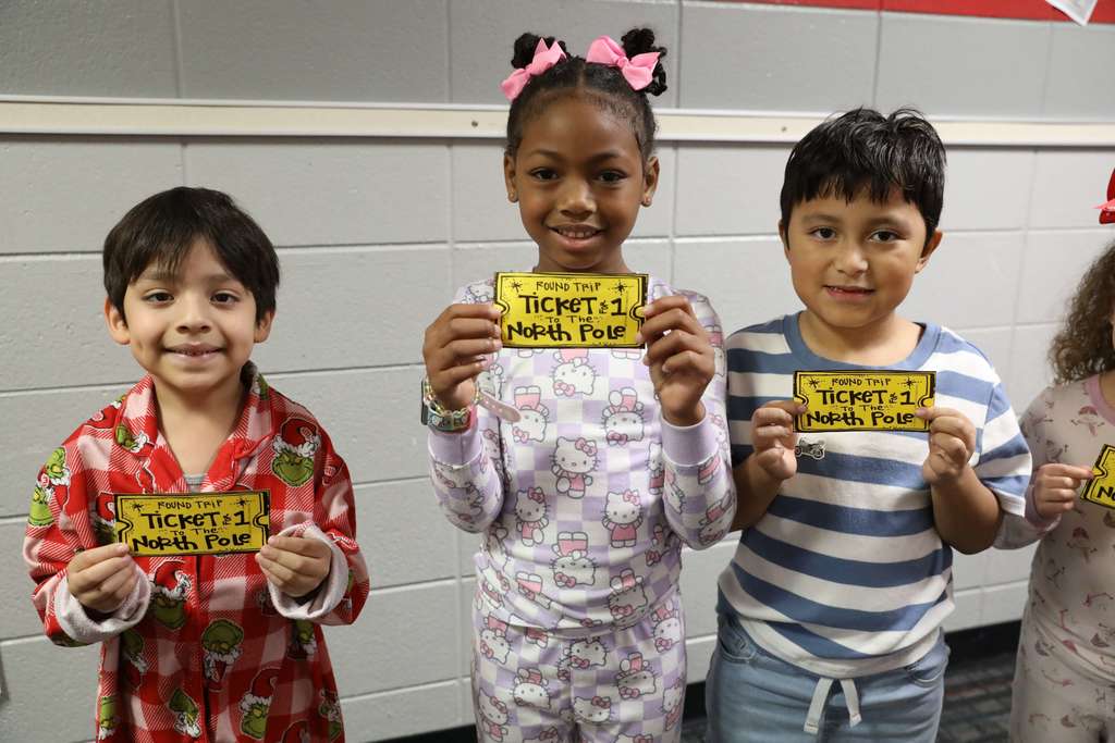 All aboard! 🚂❄️ Yesterday, Deputy Superintendent Nick Sun made a special stop at Westwood School to read "The Polar Express." After presenting their golden tickets, students traveled along the tracks to find the perfect reading spot while Mr. Sun brought the story to life as the Conductor. A magical journey full of imagination and joy!