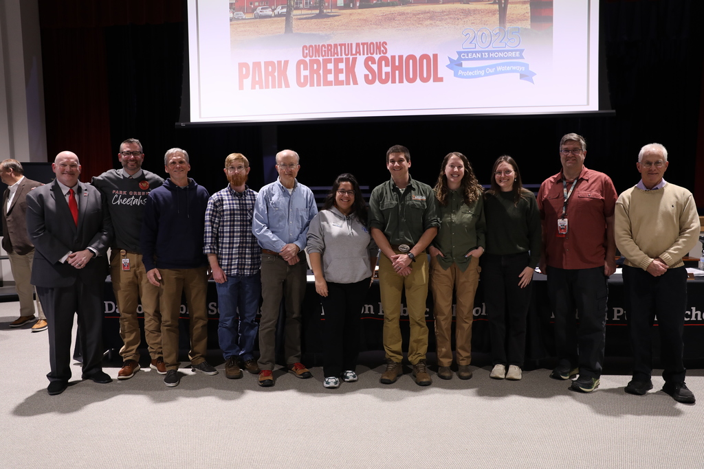 During the January 12 Board of Education meeting, the Dalton Board of Education celebrated outstanding student achievement and school accomplishments across the district.  The Board recognized Middle School and High School District Honor Band students for their excellence in music, Park Creek School for earning Clean 13 Report recognition, The Dalton Academy Raiders for successfully hosting their first-ever competition, and the Dalton High School Competition Cheer Team for their achievements in athletics.  The Board congratulates all honorees for their dedication, leadership, and commitment to excellence in Dalton Public Schools!