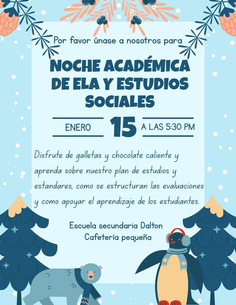 Noche Academica de ELA y Estudios Sociales