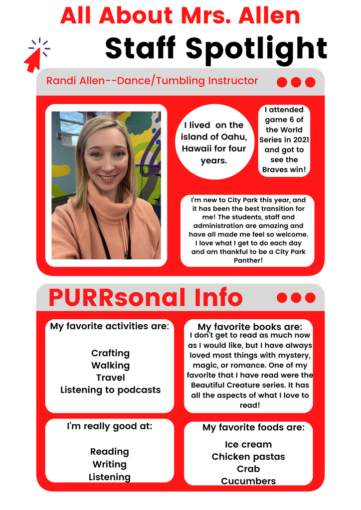 Staff Spotlight infographic