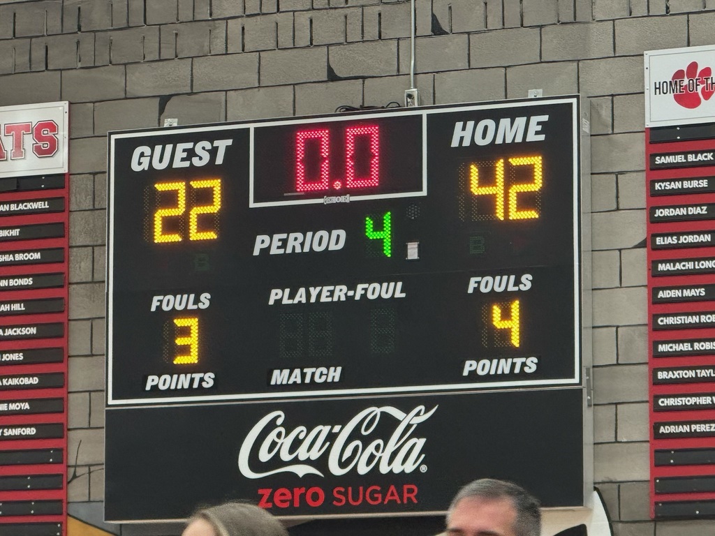 Winning scoreboard 42-22