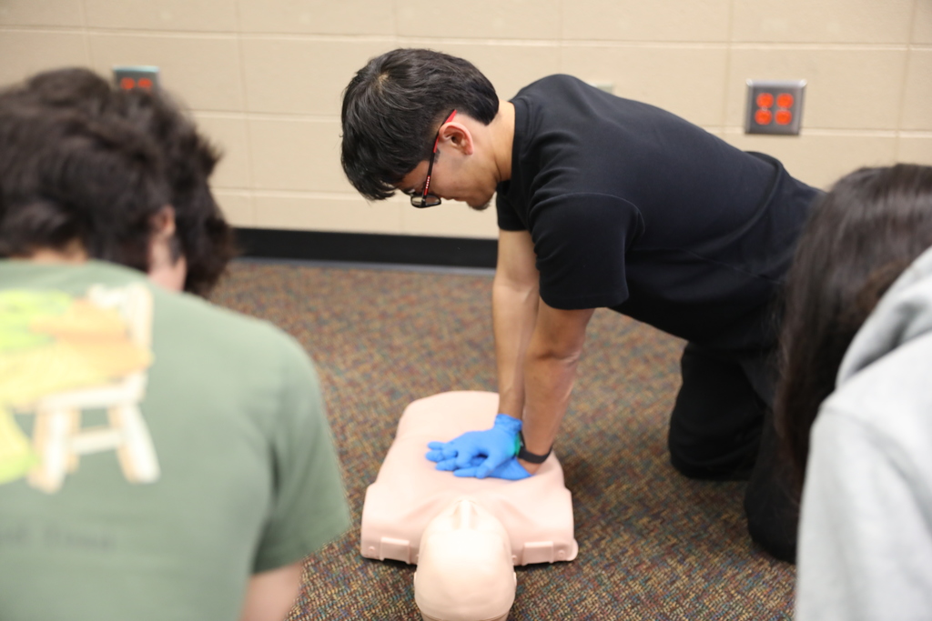CTAE Month highlight 🩺 Health Care Science (Patient Care) students at Dalton High School are developing essential clinical skills with instructor Heather Sliger. From taking vital signs and performing CPR to learning foundational patient care techniques, students are gaining hands-on experience that prepares them for future careers in the health care field. #CTAEMonth