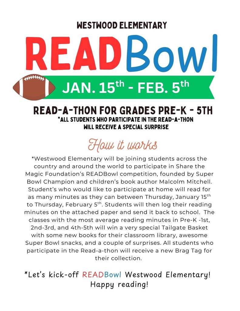 Read-A-Thon Flyer-English