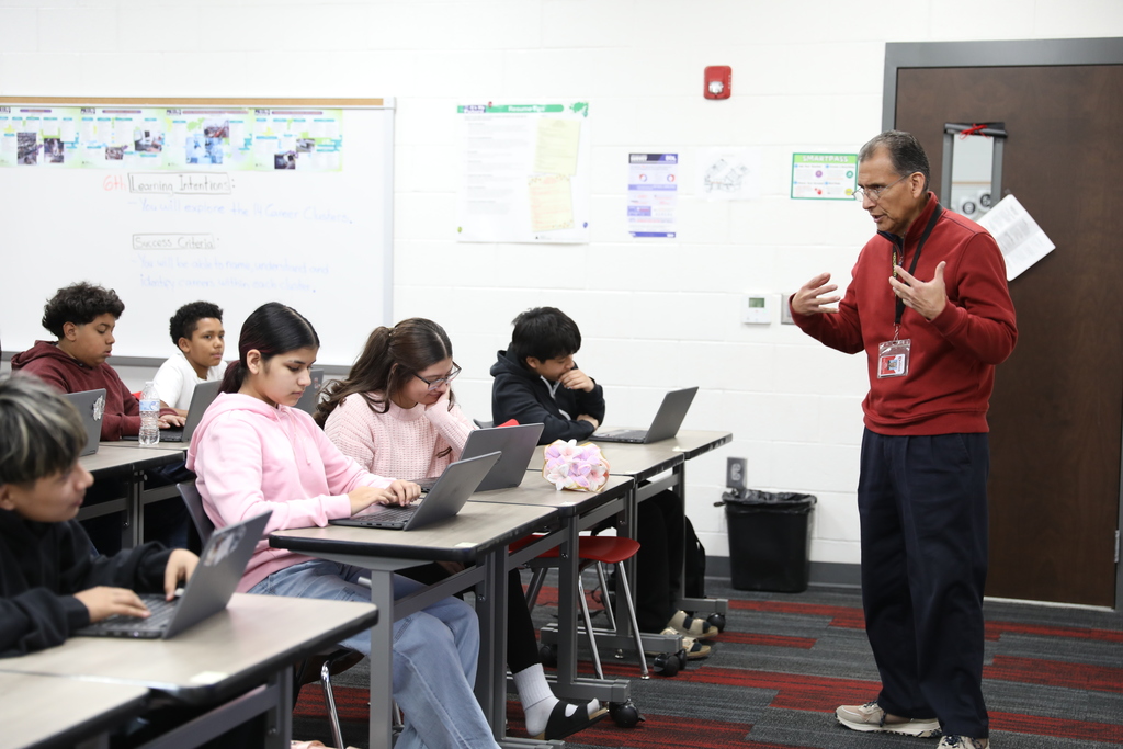 CTAE Month highlight 🧭 Career Exploration students at Hammond Creek Middle School, led by instructor Raul Ramirez, are discovering the wide range of career clusters and learning about the many job opportunities available to them. This course helps students build awareness of their interests and strengths while preparing them to make informed choices about future CTAE pathways. #CTAEMonth