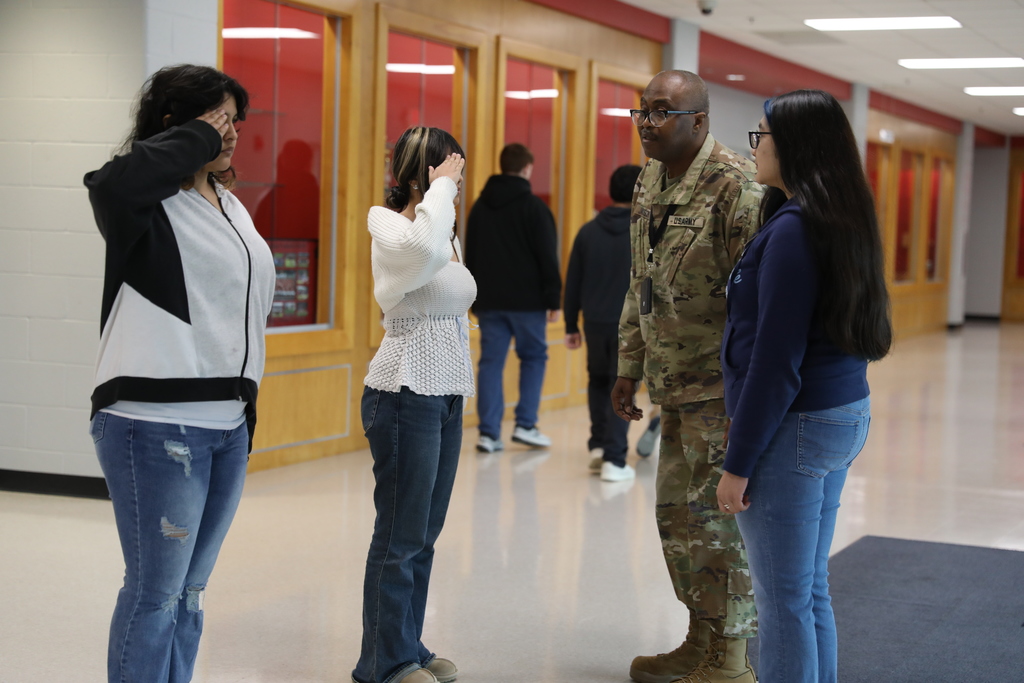 CTAE Month highlight 🎖️ Junior Reserve Officers’ Training Corps (Army) students at The Dalton Academy, led by Captain Bill Jinright and First Sergeant Eugene Jackson, are learning the foundations of leadership, teamwork, and discipline. In these photos, students are practicing stationary movements and marching techniques in preparation for their Homecoming parade while developing leadership skills through group-led instruction that teaches duties, responsibilities, and effective command. #CTAEMonth