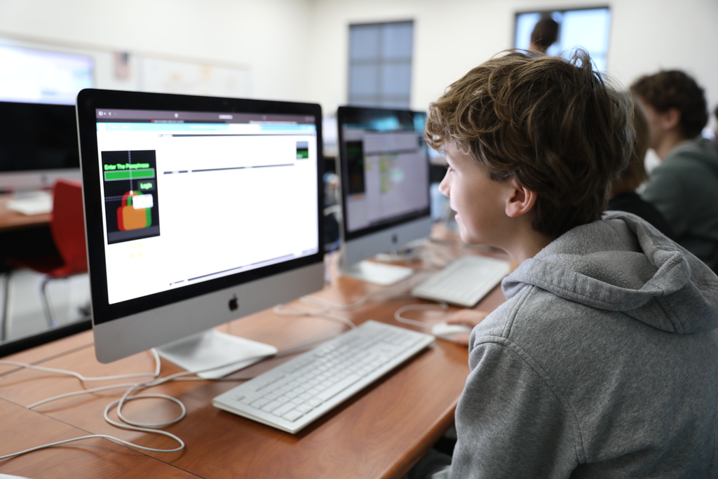 CTAE Month highlight 💻📱 Computer Science students at Hammond Creek Middle School, led by instructor Craig Gunter, are building foundational coding and problem-solving skills through hands-on learning. In these photos, students are using computer programs to code their own mobile apps, gaining experience with programming logic, creativity, and real-world technology applications. #CTAEMonth