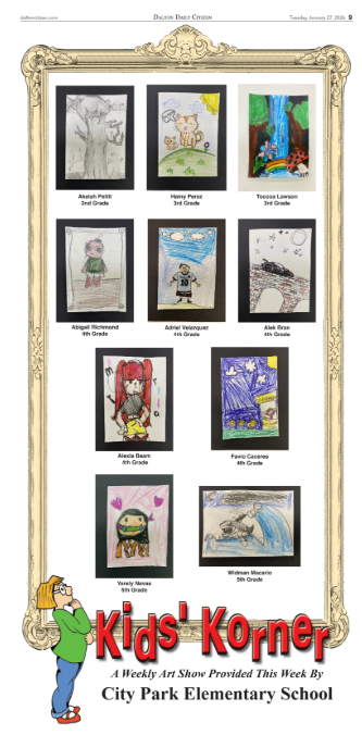 student artwork in newspaper