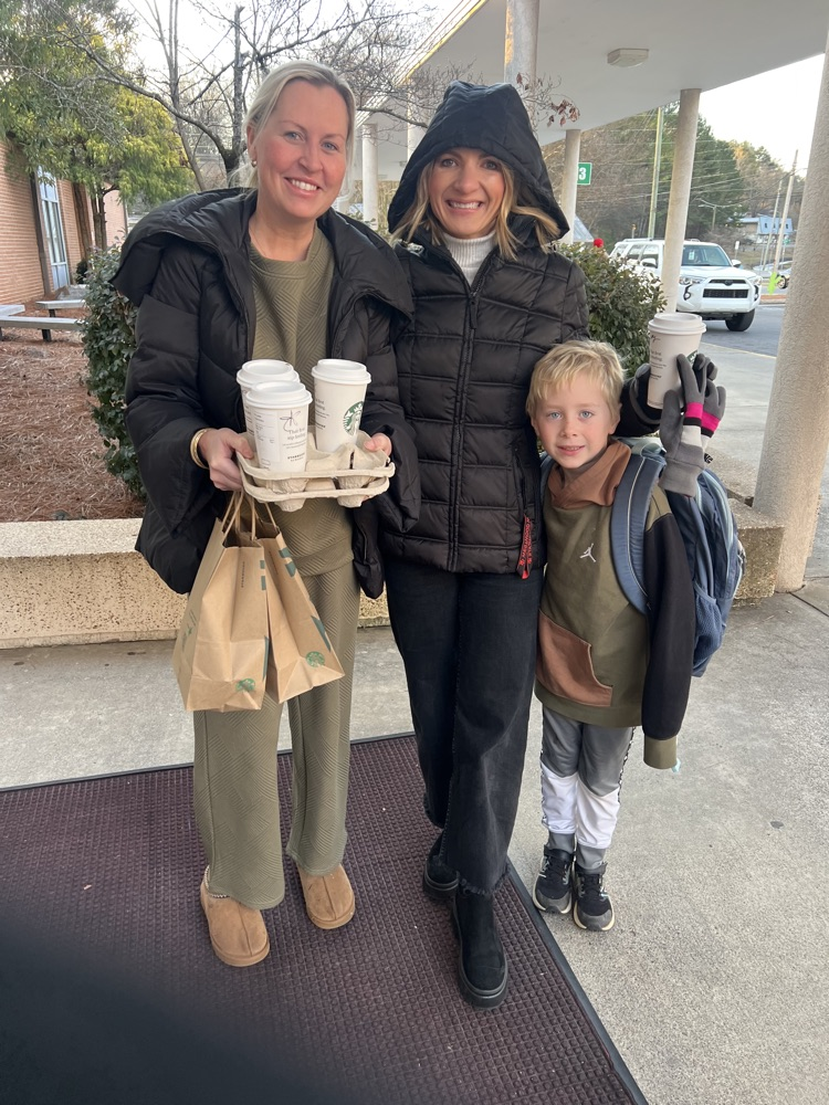 The Myers family with Mrs. Smith 