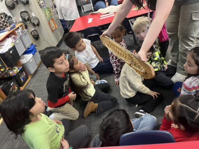 kindergarteners in class