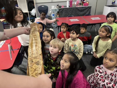 kindergarteners in class