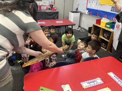 kindergarteners in class