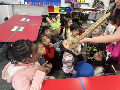 kindergarteners in class