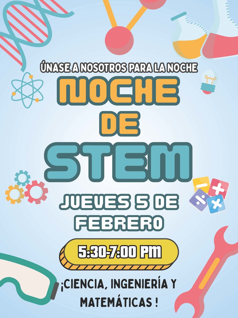 STEM night is coming up on February 5th!
