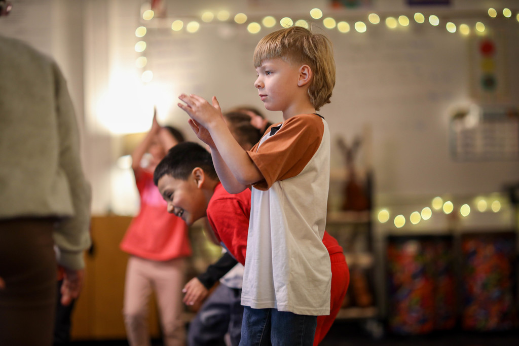 Classroom Spotlight 🥁 Students in Elizabeth Cantrell’s music class at Westwood School are diving into world music and feeling the beat on the African drums!