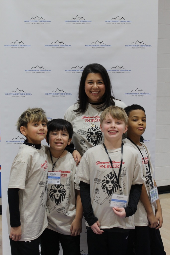 Students at a technology competition