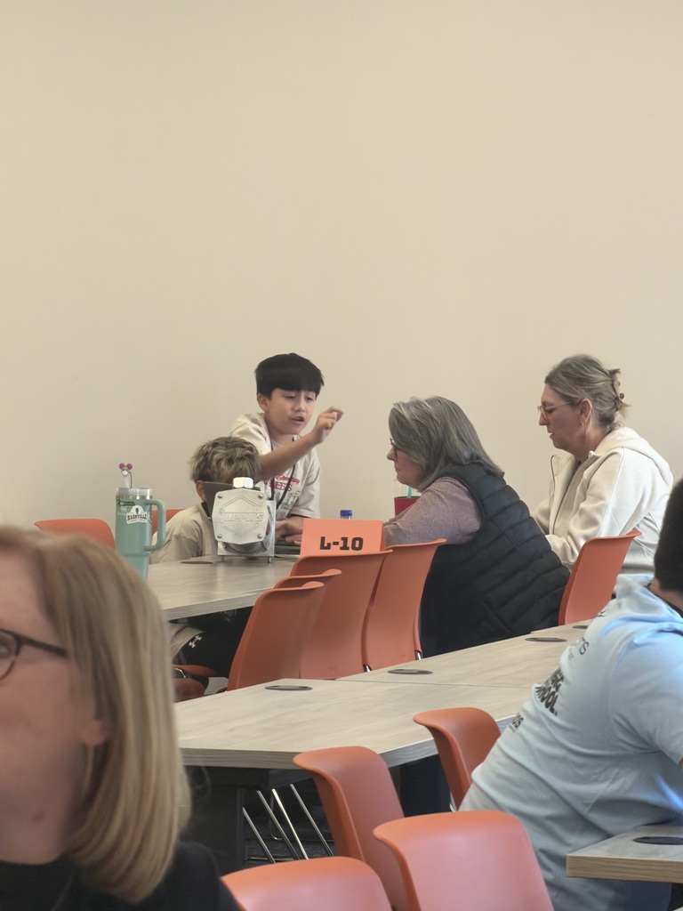 Students at a technology competition