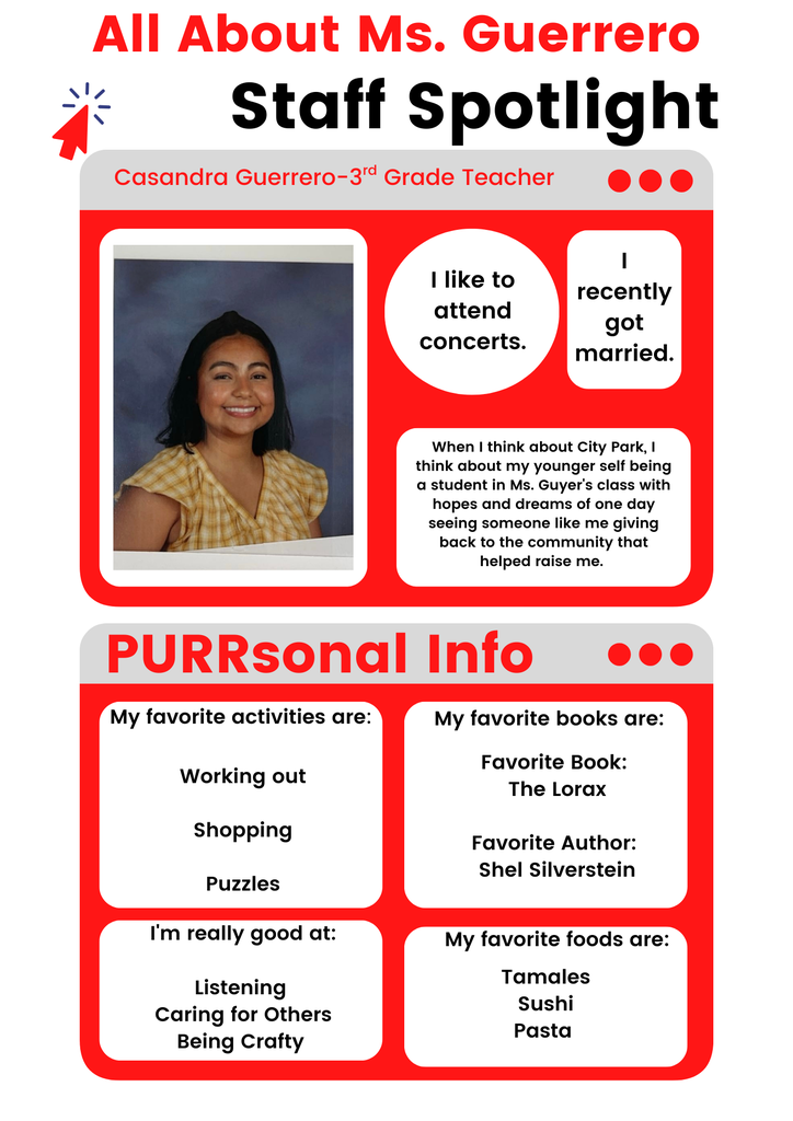 Teacher spotlight infographic