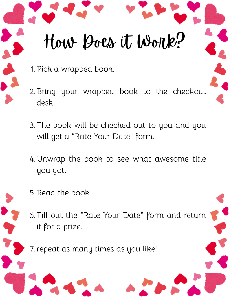 How does it work? Instructions for Blind Date with a Book