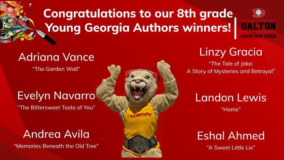 DJHS YGA 2025-2026 winners