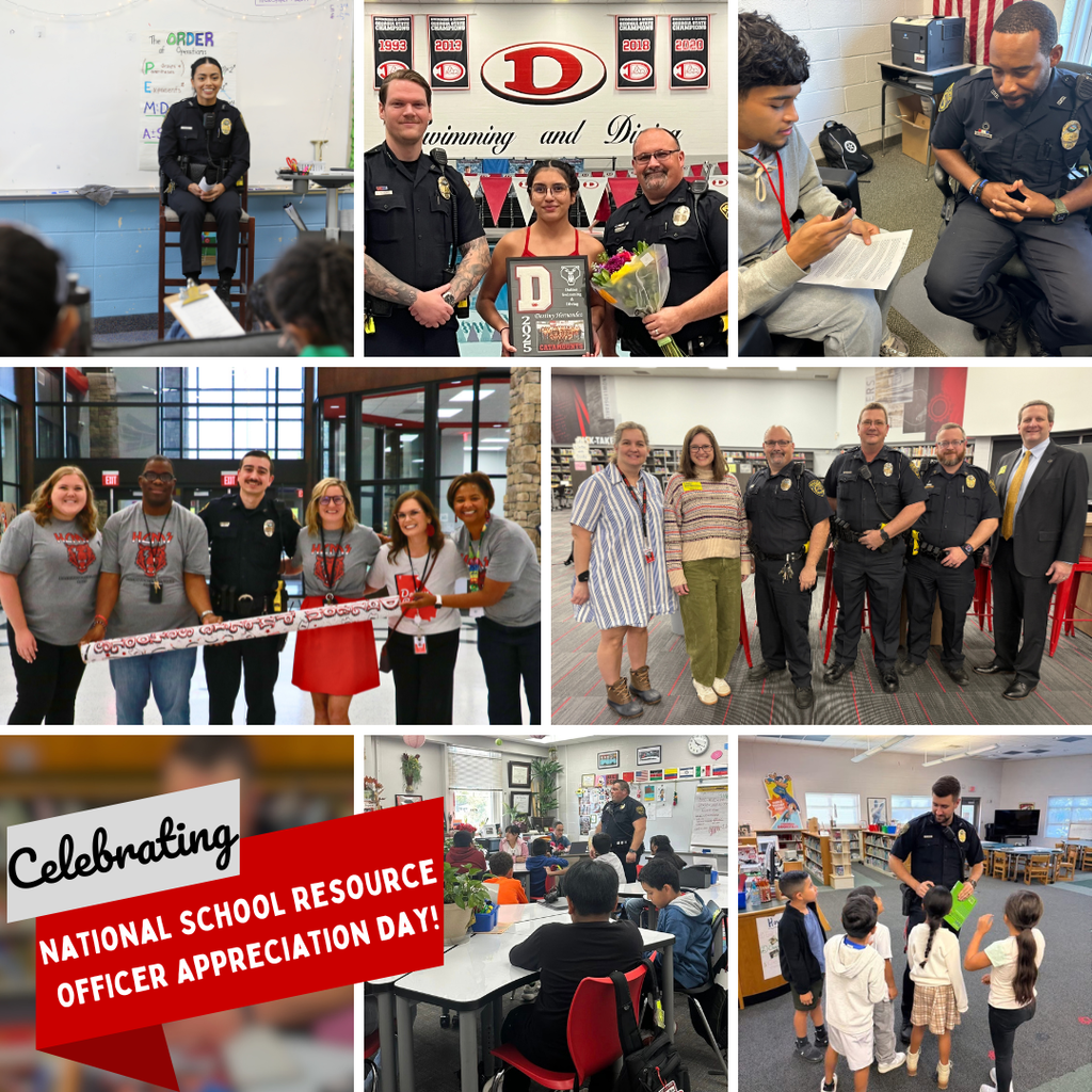 Happy National School Resource Officer Appreciation Day! 🎉 Thank you to our dedicated officers for serving and protecting Dalton Public Schools every day. We appreciate all that you do!