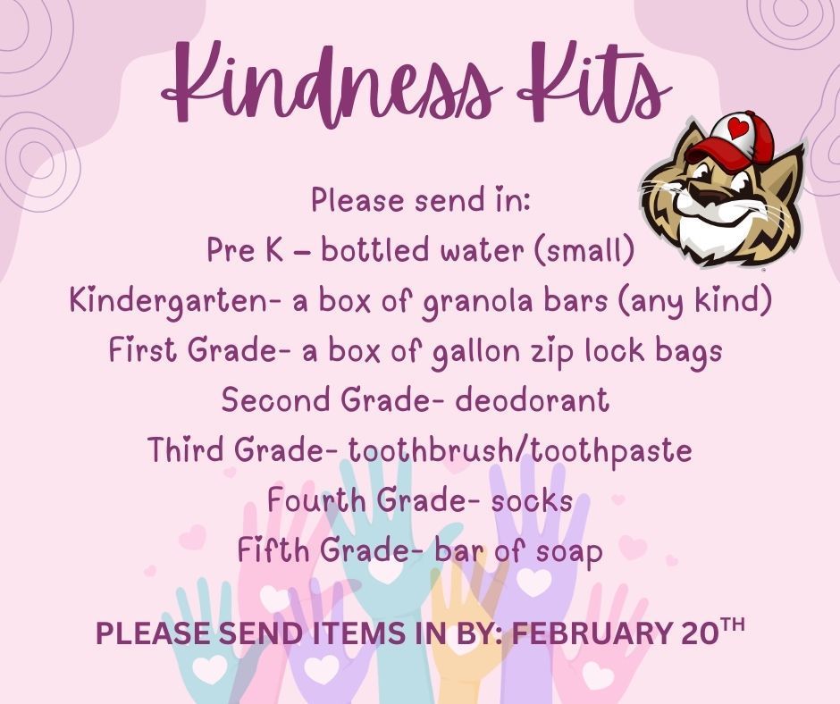 Kindness Kit list of items Flyer-English