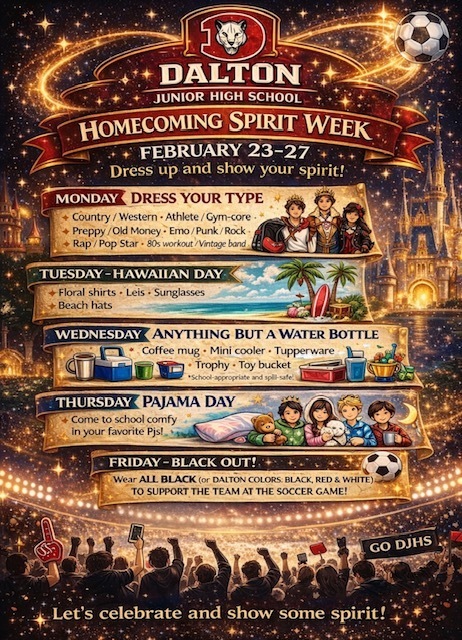 SPIRIT WEEK DRESS UP DAYS