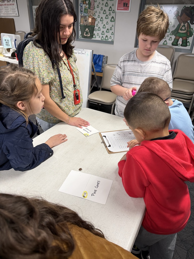 Students doing a group activity 