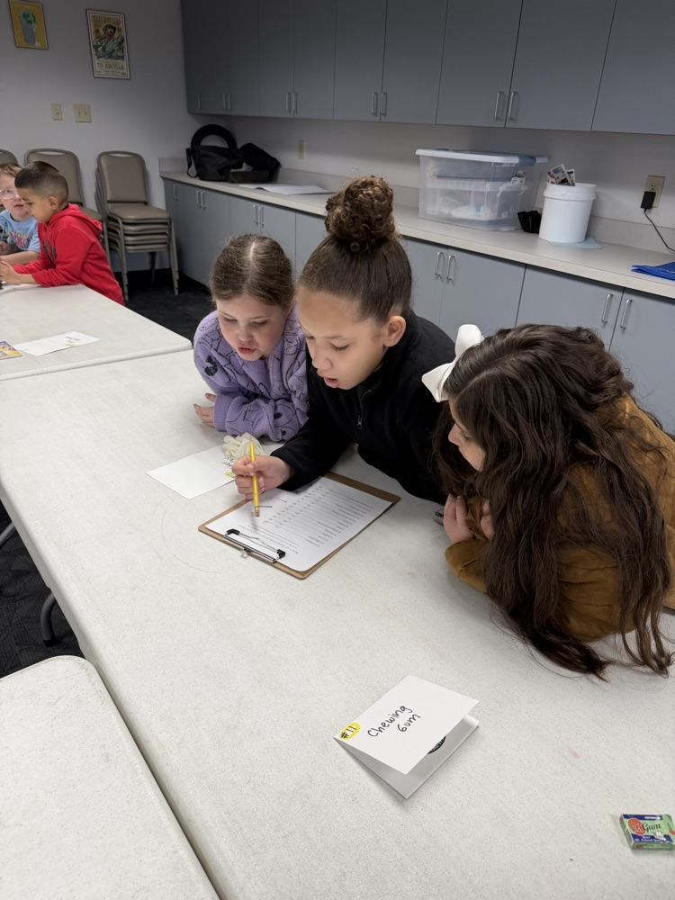 Students working on a group activity 