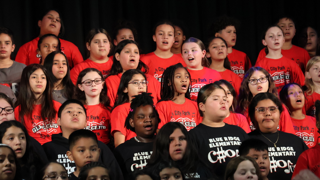 Elementary students from across the district came together at City Park School yesterday for the annual Elementary Choral Festival. After spending the day rehearsing and refining their performance, the students took the stage to present a joyful medley of songs for their families and friends.