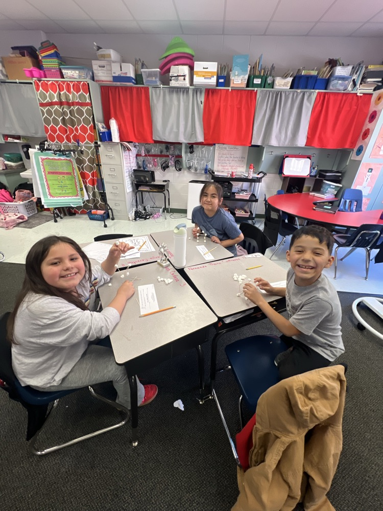 marshmallow and toothpick shapes