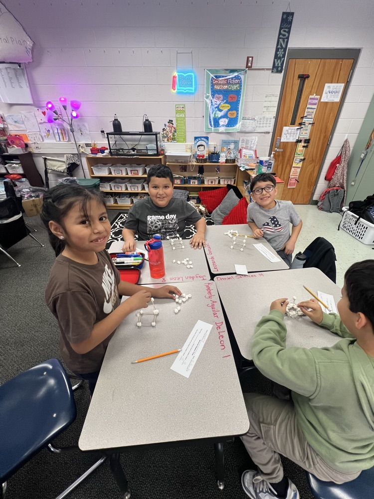 marshmallow and toothpick shapes