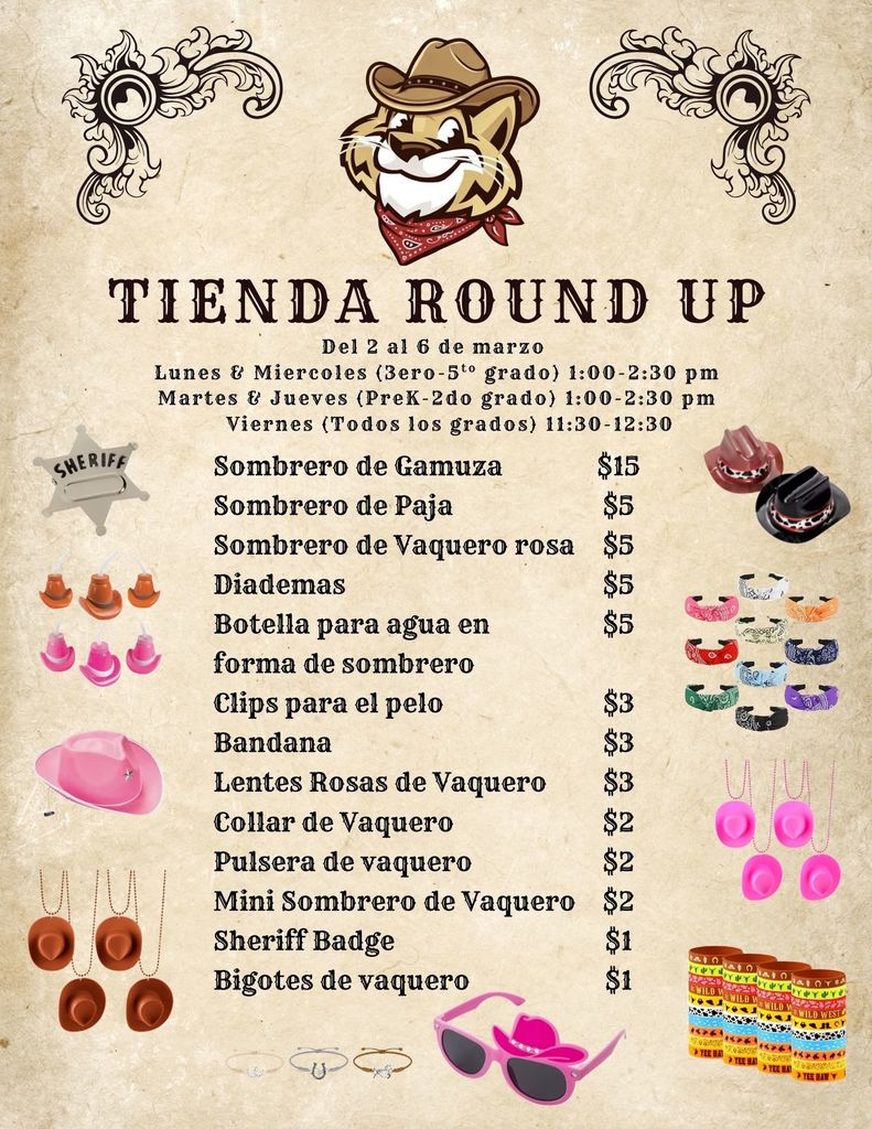 Round Up Store Price List-Spanish