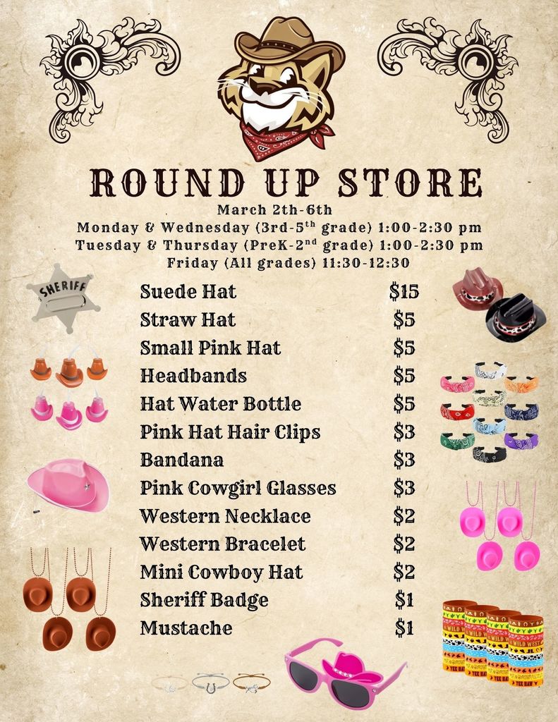 Round Up Store Price List-English