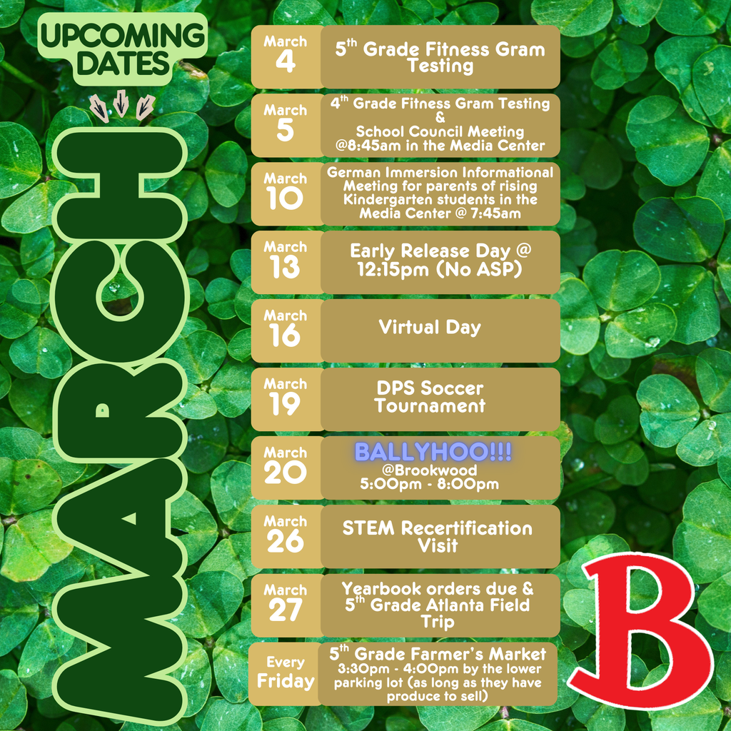 March upcoming events