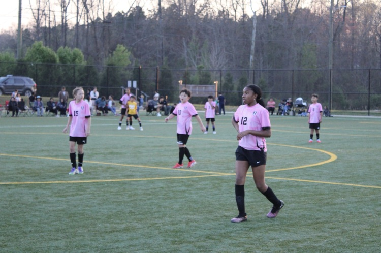 Soccer player on the field 