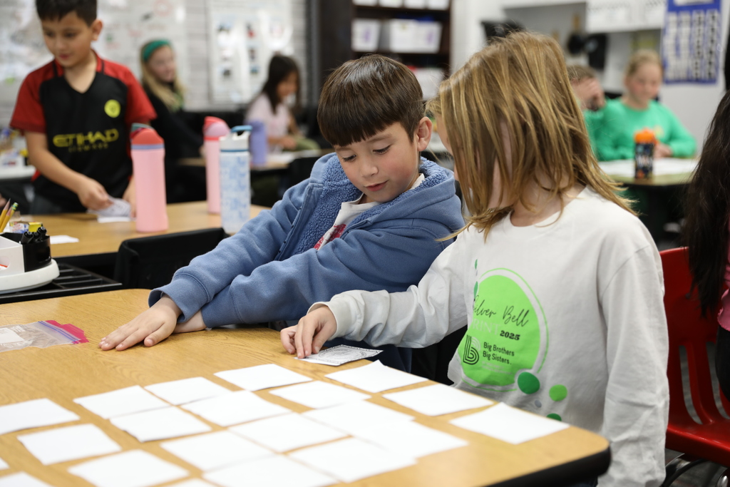 Classroom Spotlight ✨Students in Maria Rodriguez’s classroom at Westwood School are building their money skills in a fun and interactive way! Recently, they practiced identifying coins by playing a memory game, matching each coin to its value.