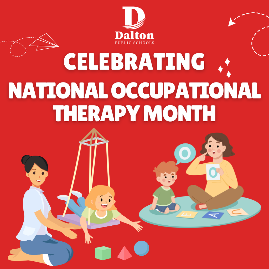 Dalton Public Schools is celebrating National Occupational Therapy Month! We are so grateful for the incredible impact our occupational therapists have on our students every single day. Thank you for your dedication, compassion, and commitment to helping every child succeed! 👏 Help us celebrate our amazing team: • Tracy Morrison, Occupational Therapist • Fidela Mendiola, Occupational Therapist • Rebecca Stanley, Occupational Therapist • Stacy Bean Crosby, Occupational Therapist • Donna Haynes, Occupational Therapy Assistant • Madeline Lovell, Occupational Therapist • Stephanie Lord, Occupational Therapist • Sierra Logan, Occupational Therapist